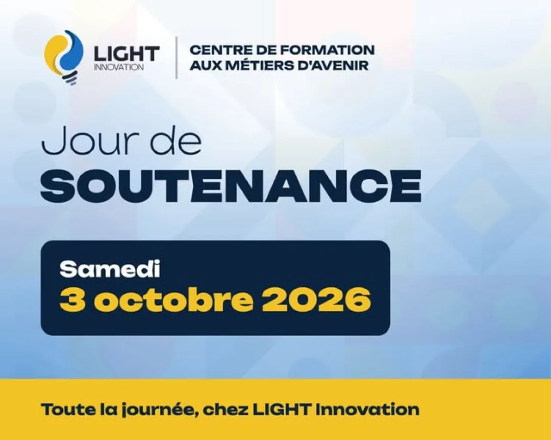 Soutenance 2025-2026 : les apprenants de Light Innovation mettent leurs compétences à l’épreuve