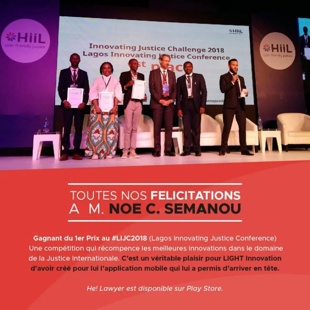 L'application He! Lawer créée par Light remporte le 1er prix