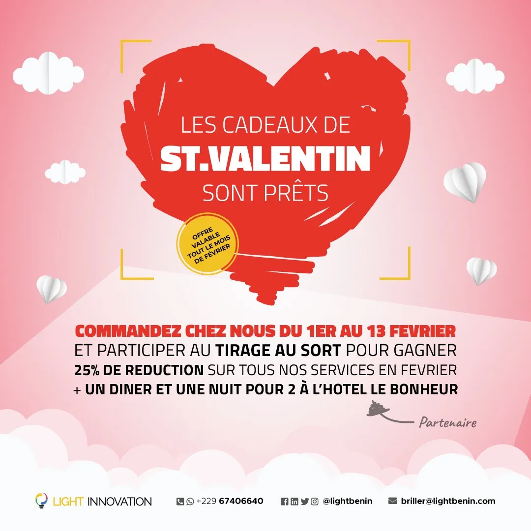 Tirage au sort spéciale saint valentin chez Light Innovation