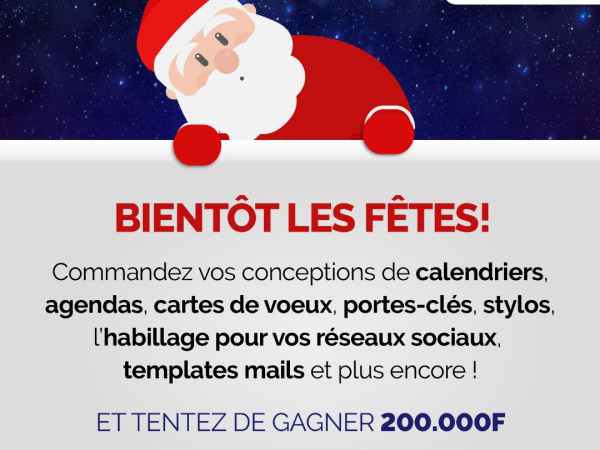 Commandez et ayez la possibilité de gagner 200.000 Fcfa