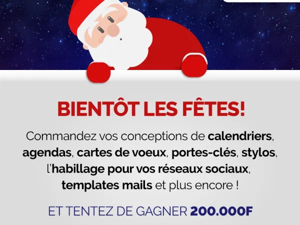 Commandez et ayez la possibilité de gagner 200.000 Fcfa