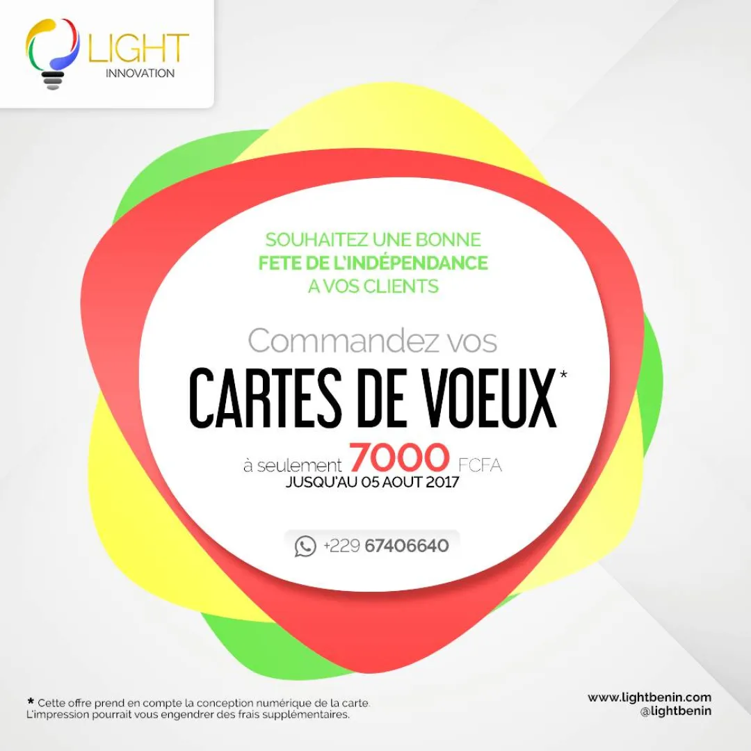 Offre spéciale pour la fête de l’indépendance.