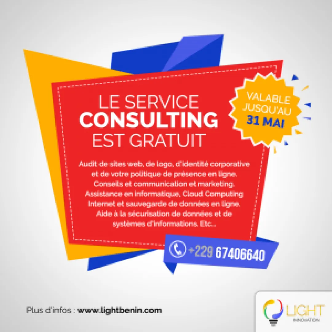 Le service Consulting vous est offert chez Light Innovation