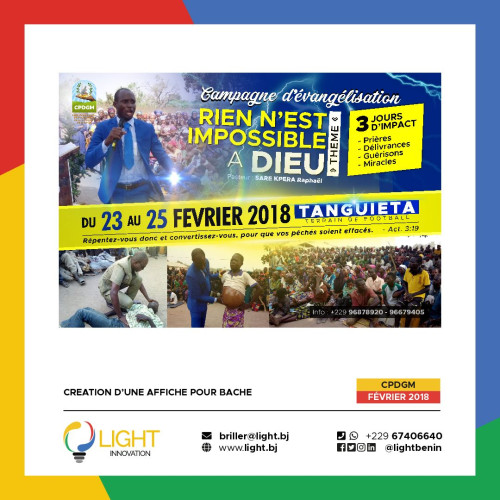 Création d'une affiche pour bâche