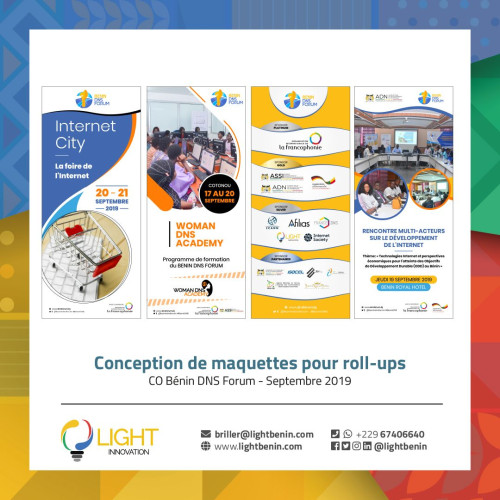 Conception de maquettes pour rollup