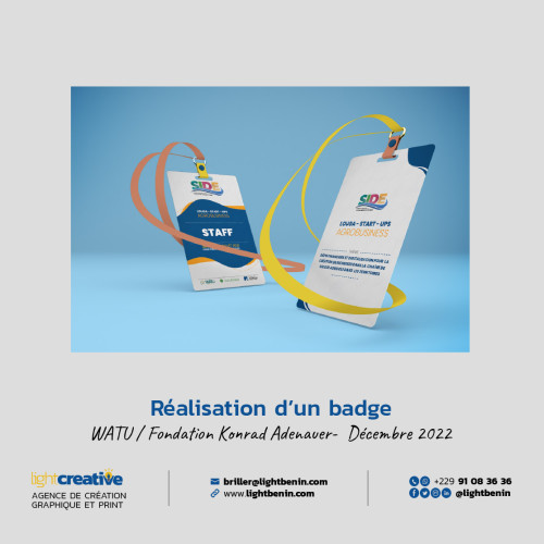 Réalisation d'un badge