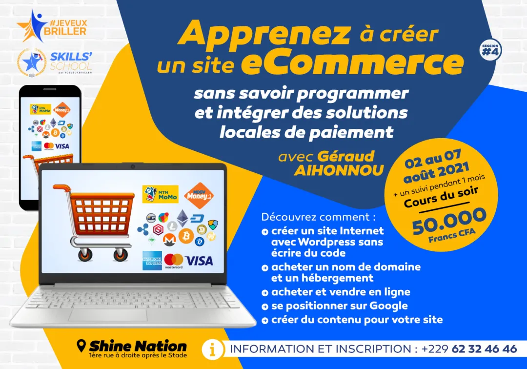 Retour sur la formation : Apprenez à créer un site e-commerce sans savoir coder